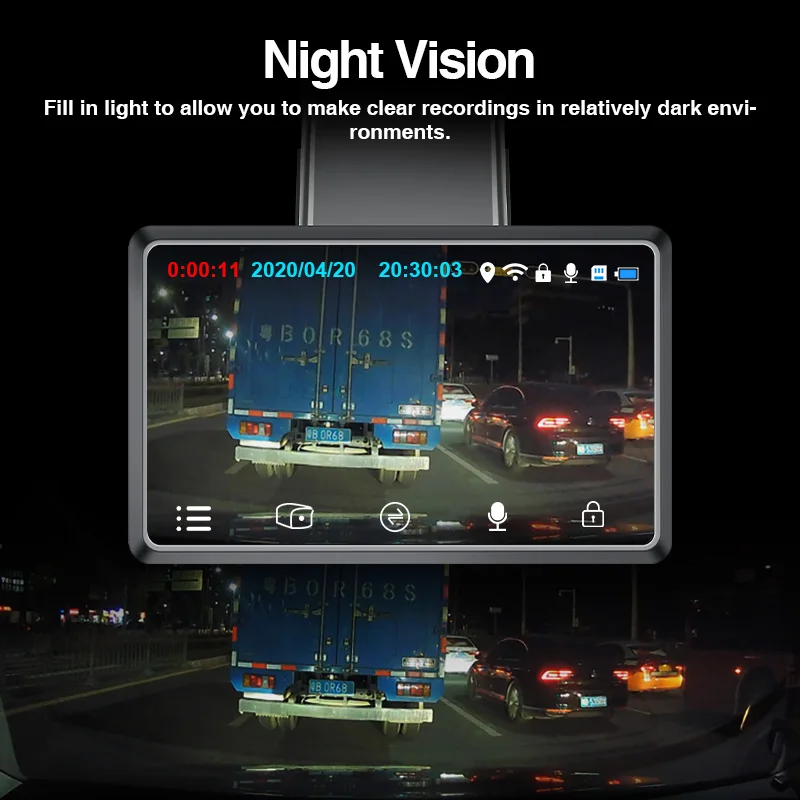 E-ACE Dvr Dash Cam Full HD 1080P 3.0’’ Driving Camera Built In GPS WiFi Rear View Cameras Car Recorders Parking Sensors For Auto E-ACE Dvr Dash Cam Full HD 1080P 3.0’’ Driving Camera Built In GPS WiFi Rear View Cameras Car Recorders Parking Sensors For Auto