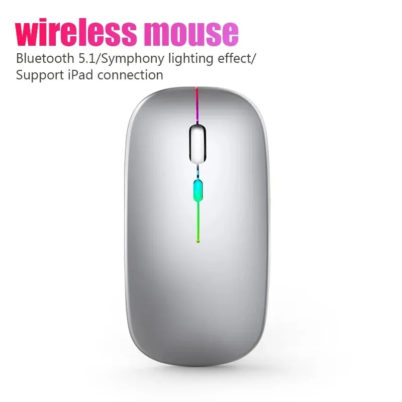 Wireless Mouse RGB Rechargeable Bluetooth Mice Wireless Computer Mause LED Backlit Ergonomic Gaming Mouse for Laptop PC 3600DPI Wireless Mouse RGB Rechargeable Bluetooth Mice Wireless Computer Mause LED Backlit Ergonomic Gaming Mouse for Laptop PC 3600DPI
