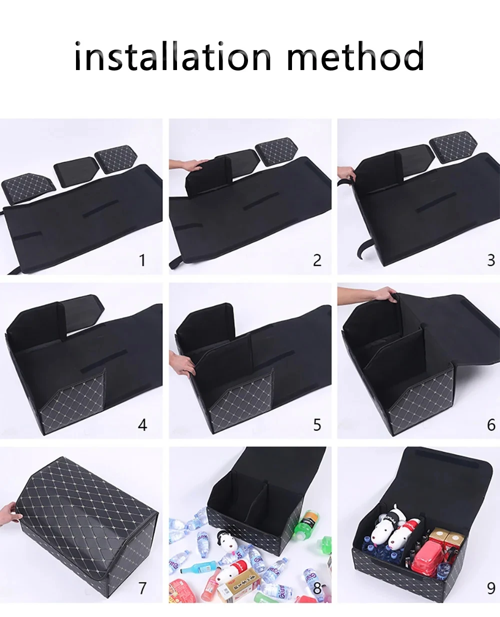 Multipurpose Collapsible Car Trunk Storage Organizer With Lid Portable Car Storage Bag Car Trunk Organizer Multipurpose Collapsible Car Trunk Storage Organizer With Lid Portable Car Storage Bag Car Trunk Organizer