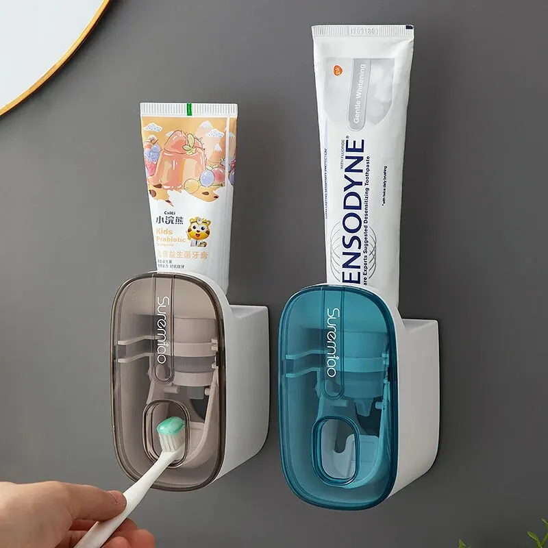 1 PCS Automatic Toothpaste Dispenser Bathroom Accessories Wall Mount Lazy Toothpaste Squeezer Toothbrush Holder 1 PCS Automatic Toothpaste Dispenser Bathroom Accessories Wall Mount Lazy Toothpaste Squeezer Toothbrush Holder