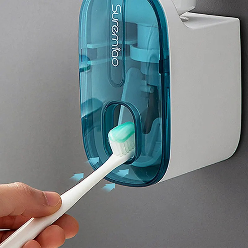 1 PCS Automatic Toothpaste Dispenser Bathroom Accessories Wall Mount Lazy Toothpaste Squeezer Toothbrush Holder 1 PCS Automatic Toothpaste Dispenser Bathroom Accessories Wall Mount Lazy Toothpaste Squeezer Toothbrush Holder