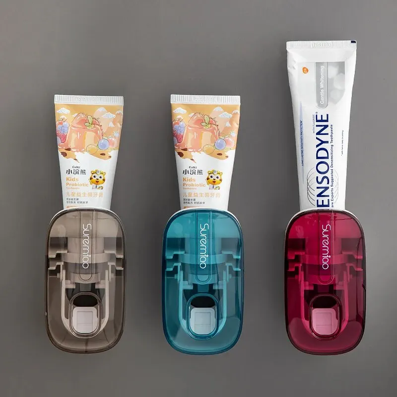1 PCS Automatic Toothpaste Dispenser Bathroom Accessories Wall Mount Lazy Toothpaste Squeezer Toothbrush Holder 1 PCS Automatic Toothpaste Dispenser Bathroom Accessories Wall Mount Lazy Toothpaste Squeezer Toothbrush Holder