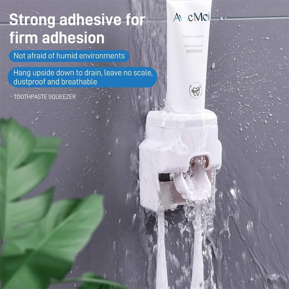 Creative Lazy Automatic Toothpaste Dispenser Toothpaste Squeezer Toothbrush Holder Bathroom Accessories Storage Rack Creative Lazy Automatic Toothpaste Dispenser Toothpaste Squeezer Toothbrush Holder Bathroom Accessories Storage Rack