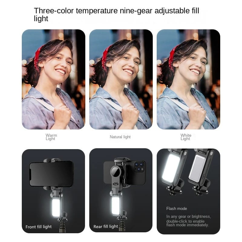 FANGTUOSI 2024 NEW Gimbal Stabilizer Desktop Following Shooting Mode Selfie Stick Monopod With Bluetooth Shutter For Smartphone FANGTUOSI 2024 NEW Gimbal Stabilizer Desktop Following Shooting Mode Selfie Stick Monopod With Bluetooth Shutter For Smartphone