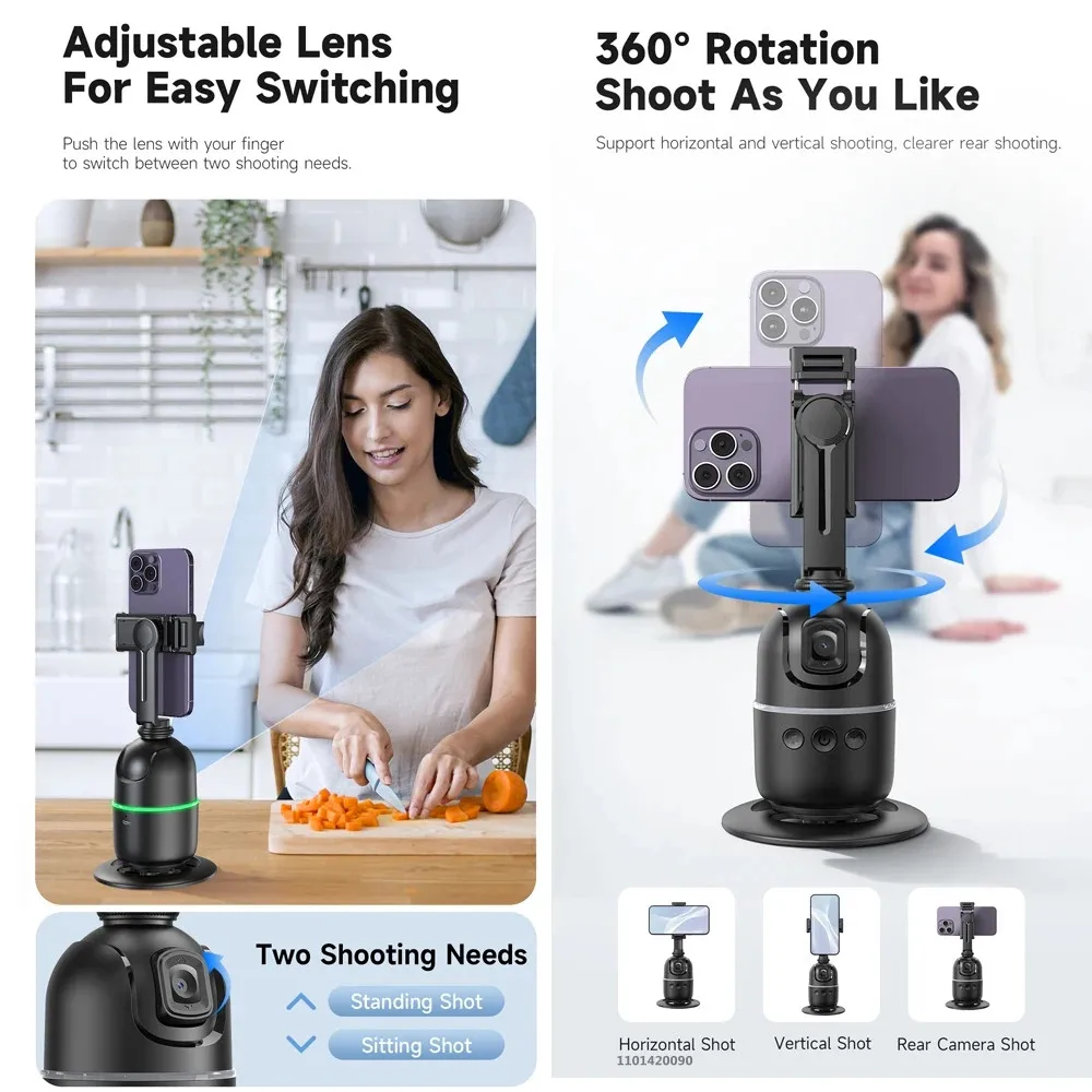 FANGTUOSI AI Smart Gimbal 360° Auto Face Tracking Gimbal All-in-one Rotation For Smartphone video Vlog Stabilizer Phone Holder FANGTUOSI AI Smart Gimbal 360° Auto Face Tracking Gimbal All-in-one Rotation For Smartphone video Vlog Stabilizer Phone Holder