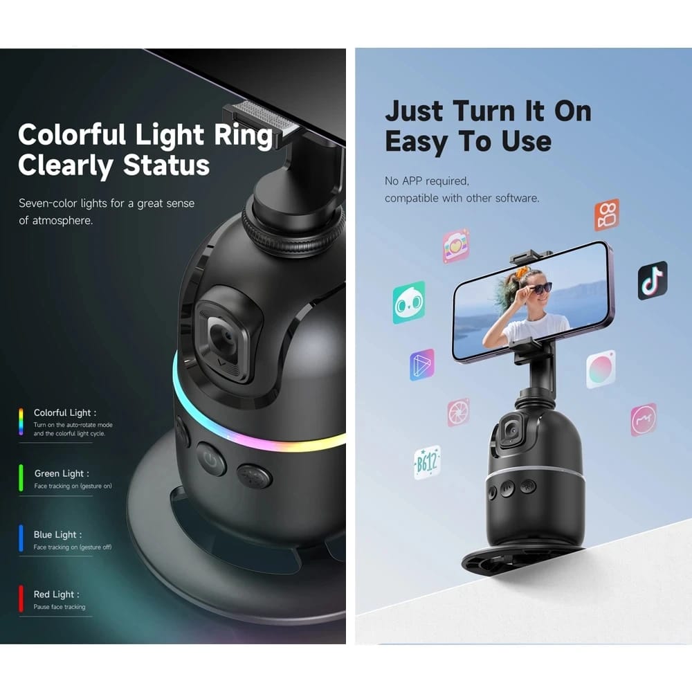 FANGTUOSI AI Smart Gimbal 360° Auto Face Tracking Gimbal All-in-one Rotation For Smartphone video Vlog Stabilizer Phone Holder FANGTUOSI AI Smart Gimbal 360° Auto Face Tracking Gimbal All-in-one Rotation For Smartphone video Vlog Stabilizer Phone Holder
