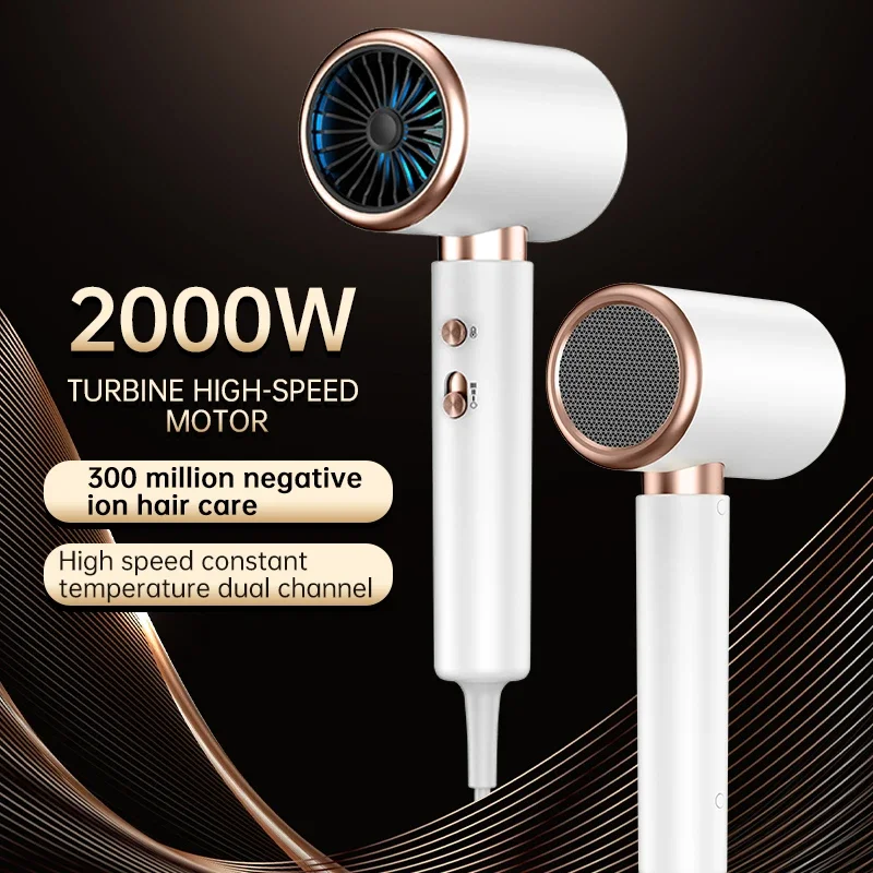 2000W 5th Gear Professional Hair Dryer Negative Lonic Blow Dryer Hot Cold Wind Air Brush Hairdryer Strong PowerDryer Salon Tool 2000W 5th Gear Professional Hair Dryer Negative Lonic Blow Dryer Hot Cold Wind Air Brush Hairdryer Strong PowerDryer Salon Tool