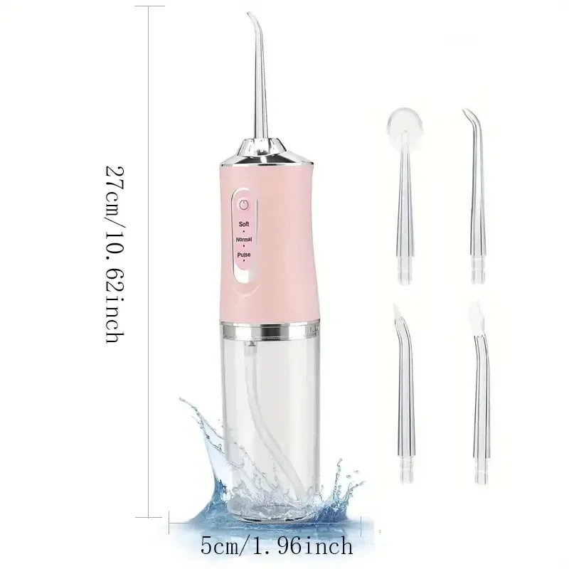 Portable Smart Electric Oral Irrigator Water Flosser 4 Jets 3 Modes Rechargeable Dental Water Jet Irrigator Dental Teeth Cleaner Portable Smart Electric Oral Irrigator Water Flosser 4 Jets 3 Modes Rechargeable Dental Water Jet Irrigator Dental Teeth Cleaner