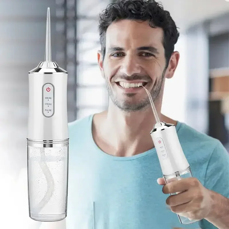 Portable Smart Electric Oral Irrigator Water Flosser 4 Jets 3 Modes Rechargeable Dental Water Jet Irrigator Dental Teeth Cleaner Portable Smart Electric Oral Irrigator Water Flosser 4 Jets 3 Modes Rechargeable Dental Water Jet Irrigator Dental Teeth Cleaner