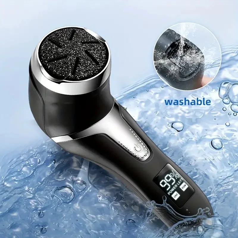 Professional Electric Callus Remover For Feet – Rechargeable Foot Care Kit With 3 Heads, Dander Vacuum Cleaner, LCD Display Professional Electric Callus Remover For Feet - Rechargeable Foot Care Kit With 3 Heads, Dander Vacuum Cleaner, LCD Display