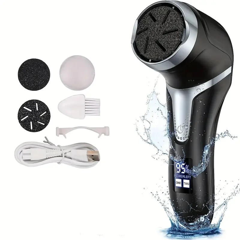 Professional Electric Callus Remover For Feet – Rechargeable Foot Care Kit With 3 Heads, Dander Vacuum Cleaner, LCD Display Professional Electric Callus Remover For Feet - Rechargeable Foot Care Kit With 3 Heads, Dander Vacuum Cleaner, LCD Display