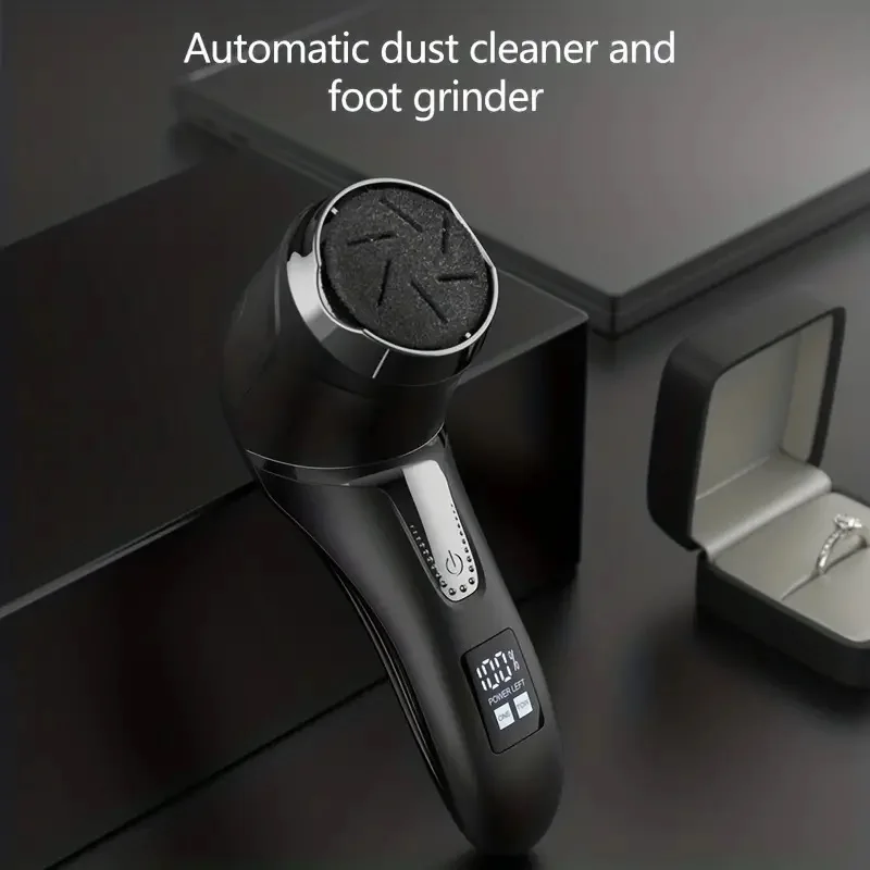 Professional Electric Callus Remover For Feet – Rechargeable Foot Care Kit With 3 Heads, Dander Vacuum Cleaner, LCD Display Professional Electric Callus Remover For Feet - Rechargeable Foot Care Kit With 3 Heads, Dander Vacuum Cleaner, LCD Display