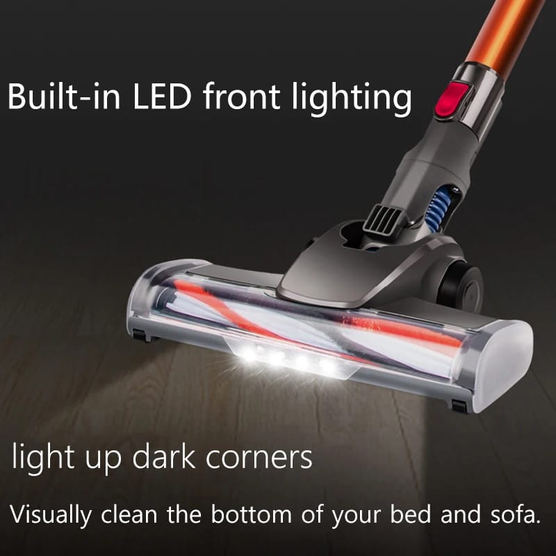 Wireless Handheld Vacuum Cleaner 15kPa Powerful Suction 150W Dual Motor LED Lighting Electric Sweeper Cordless Home Dust Cleaner Wireless Handheld Vacuum Cleaner 15kPa Powerful Suction 150W Dual Motor LED Lighting Electric Sweeper Cordless Home Dust Cleaner