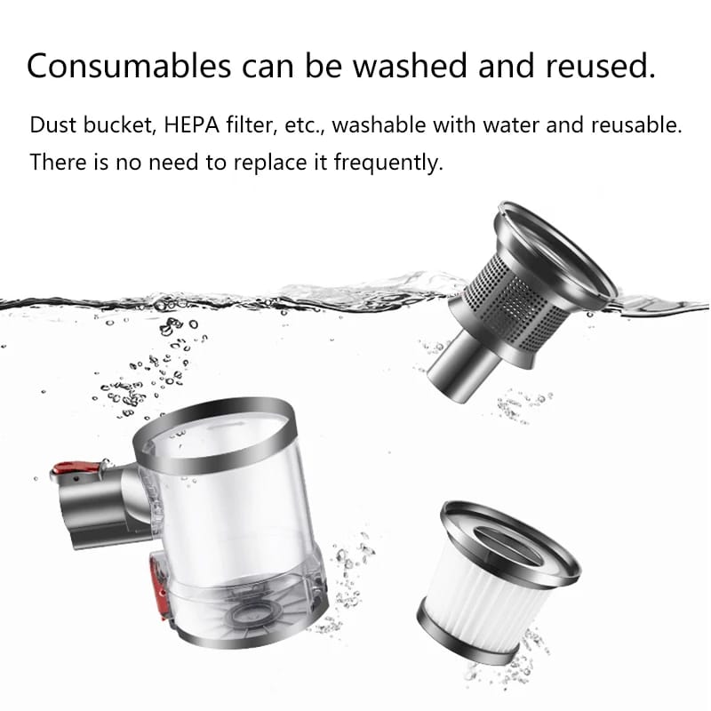 Wireless Handheld Vacuum Cleaner 15kPa Powerful Suction 150W Dual Motor LED Lighting Electric Sweeper Cordless Home Dust Cleaner Wireless Handheld Vacuum Cleaner 15kPa Powerful Suction 150W Dual Motor LED Lighting Electric Sweeper Cordless Home Dust Cleaner
