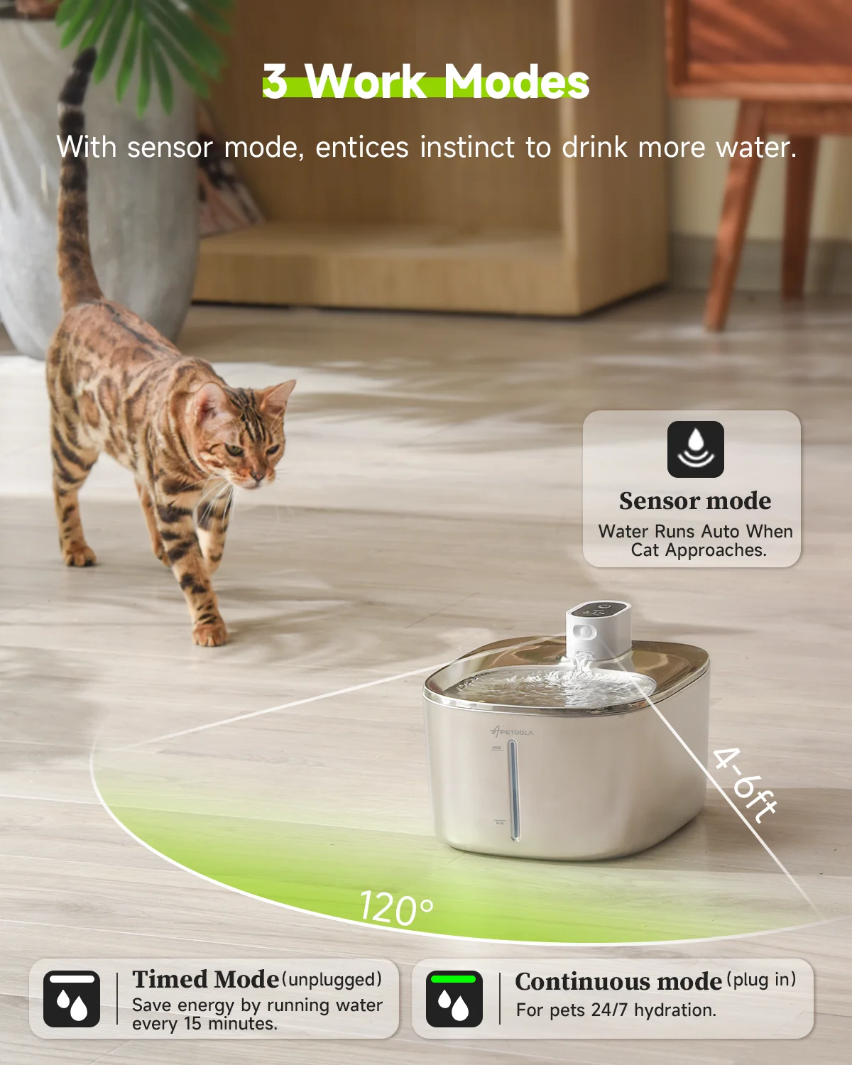 APETDOLA 4L Wireless Cat Water Fountain Auto Sensor Drinking Fountain For Cats Dog Drinker Pet Water Dispenser Accessories APETDOLA 4L Wireless Cat Water Fountain Auto Sensor Drinking Fountain For Cats Dog Drinker Pet Water Dispenser Accessories
