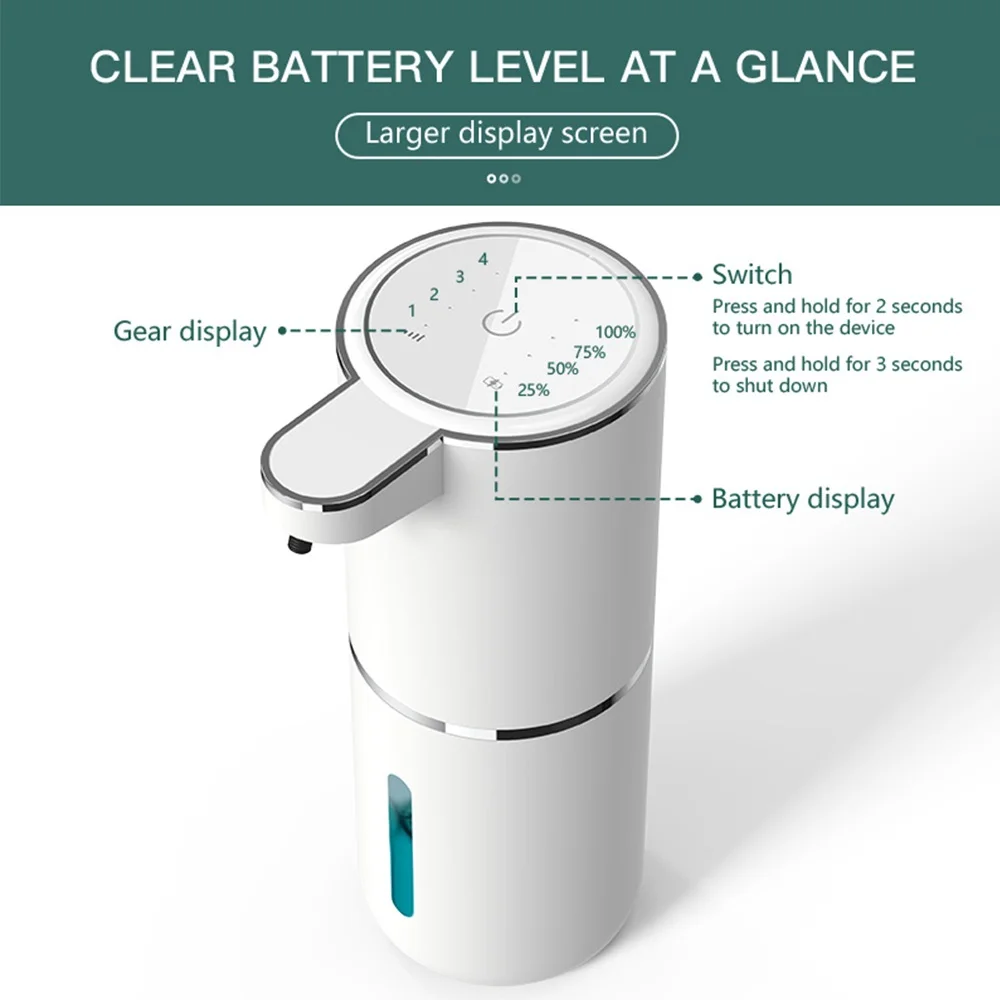 Foam Soap Dispenser Touchless Automatic Soap Dispenser 380ml Infrared Sensor Smart Liqiud Soap Dispenser for Bathroom Foam Soap Dispenser Touchless Automatic Soap Dispenser 380ml Infrared Sensor Smart Liqiud Soap Dispenser for Bathroom