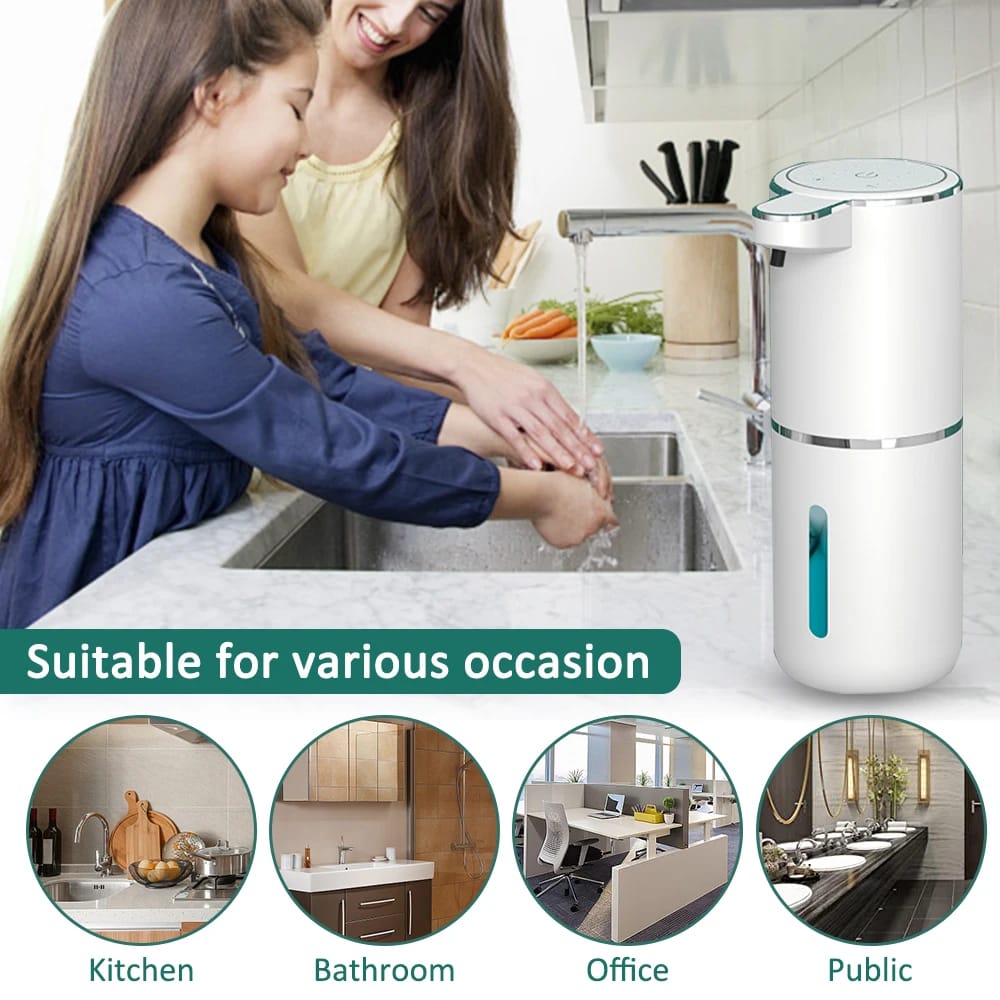 Foam Soap Dispenser Touchless Automatic Soap Dispenser 380ml Infrared Sensor Smart Liqiud Soap Dispenser for Bathroom Foam Soap Dispenser Touchless Automatic Soap Dispenser 380ml Infrared Sensor Smart Liqiud Soap Dispenser for Bathroom