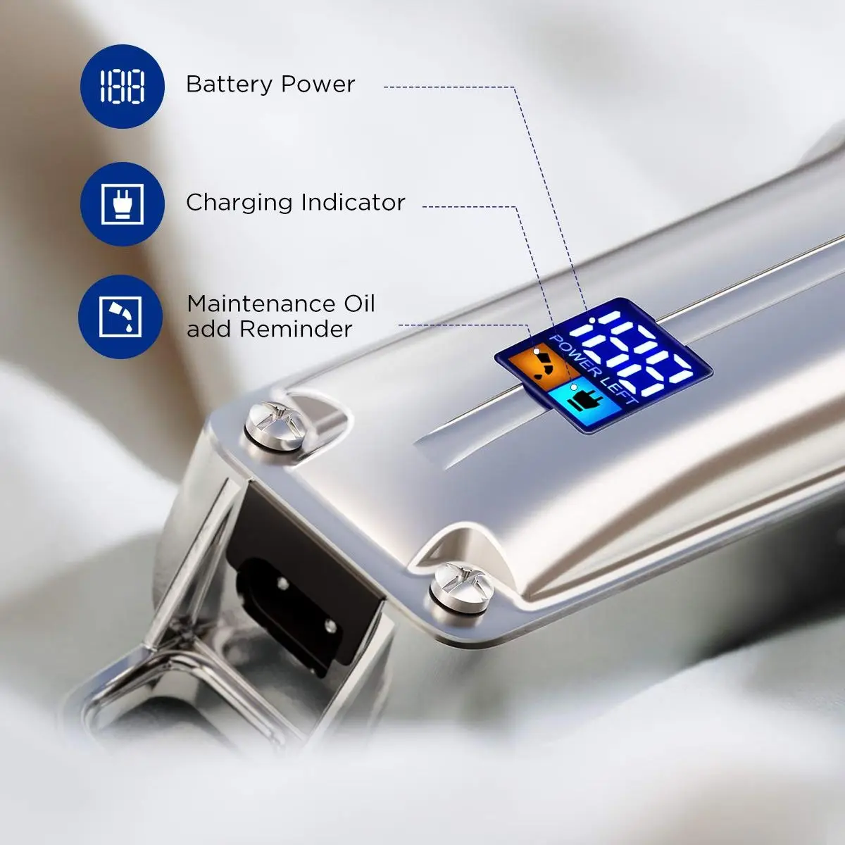 Limural Electric Hair Clippers for Men Professional Cordless Barber Clippers Rechargeable Beard Trimmer LED Display Trimmer Kit Limural Electric Hair Clippers for Men Professional Cordless Barber Clippers Rechargeable Beard Trimmer LED Display Trimmer Kit