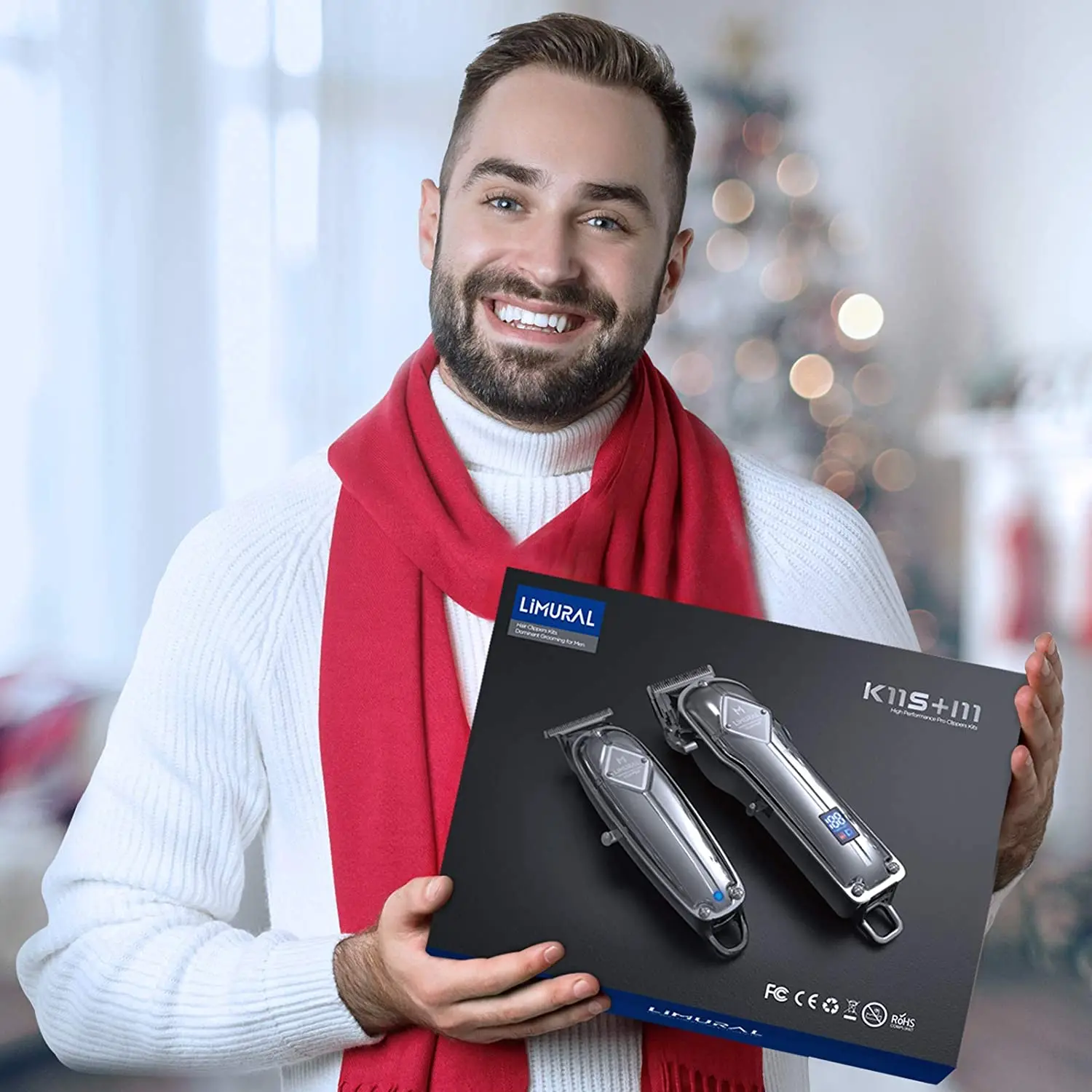 Limural Electric Hair Clippers for Men Professional Cordless Barber Clippers Rechargeable Beard Trimmer LED Display Trimmer Kit Limural Electric Hair Clippers for Men Professional Cordless Barber Clippers Rechargeable Beard Trimmer LED Display Trimmer Kit