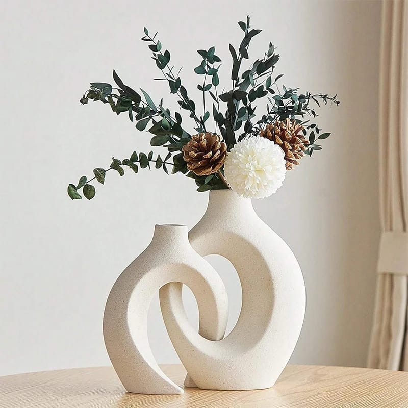 European Ceramic Vase Set Creative White Simple Home Decoration Living Room Entryway TV Cabinet Decoration European Ceramic Vase Set Creative White Simple Home Decoration Living Room Entryway TV Cabinet Decoration