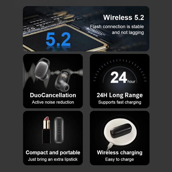FIIL T2 Pro Wireless Earphone Dual-Mic 37dB Hybrid ANC Bluetooth 5.2 TWS ENC Headphones Hi-Fi Earphones Fast Wireless Charging FIIL T2 Pro Wireless Earphone Dual-Mic 37dB Hybrid ANC Bluetooth 5.2 TWS ENC Headphones Hi-Fi Earphones Fast Wireless Charging