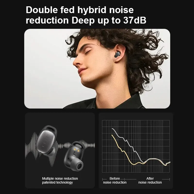 FIIL T2 Pro Wireless Earphone Dual-Mic 37dB Hybrid ANC Bluetooth 5.2 TWS ENC Headphones Hi-Fi Earphones Fast Wireless Charging FIIL T2 Pro Wireless Earphone Dual-Mic 37dB Hybrid ANC Bluetooth 5.2 TWS ENC Headphones Hi-Fi Earphones Fast Wireless Charging