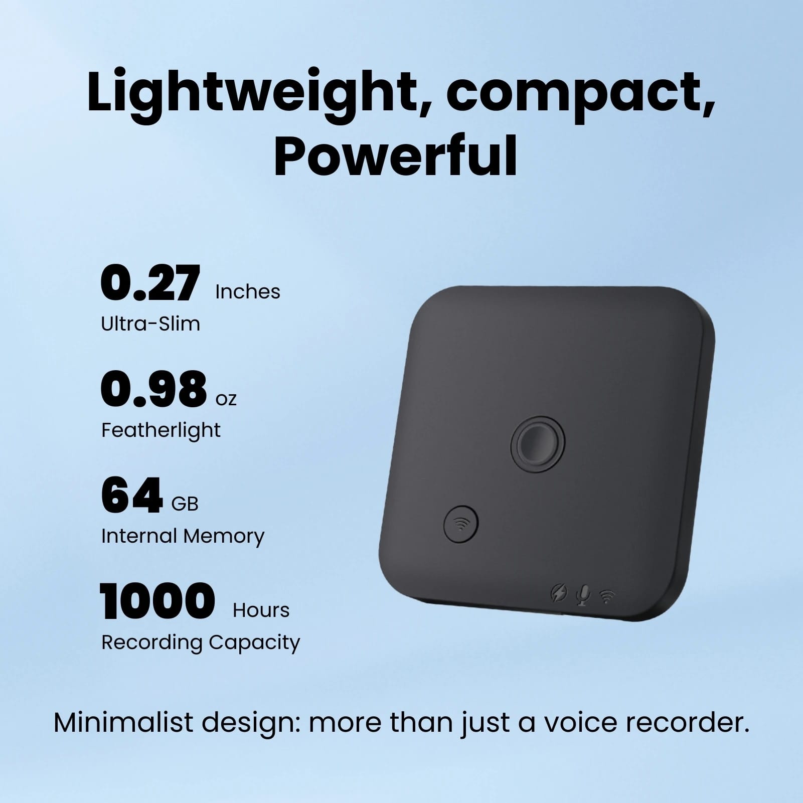 AI-Powered Voice Recorder and Call Recorder with Speech-to-Text & Summarization, Supports 100 Languages, 64GB Storage AI-Powered Voice Recorder and Call Recorder with Speech-to-Text & Summarization, Supports 100 Languages, 64GB Storage