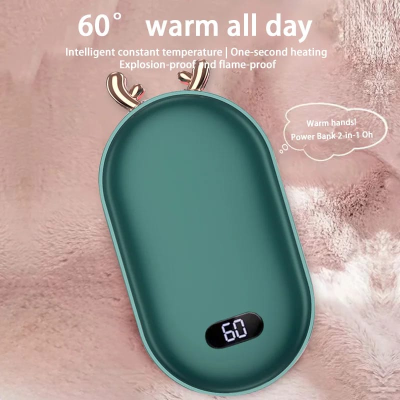 Xiaomi Hand Warmer 2IN1 Pocket Power Banks 10000mAh Battery Temperature Display & Adjustable Portable Hand Warmer Christmas Gift Xiaomi Hand Warmer 2IN1 Pocket Power Banks 10000mAh Battery Temperature Display & Adjustable Portable Hand Warmer Christmas Gift