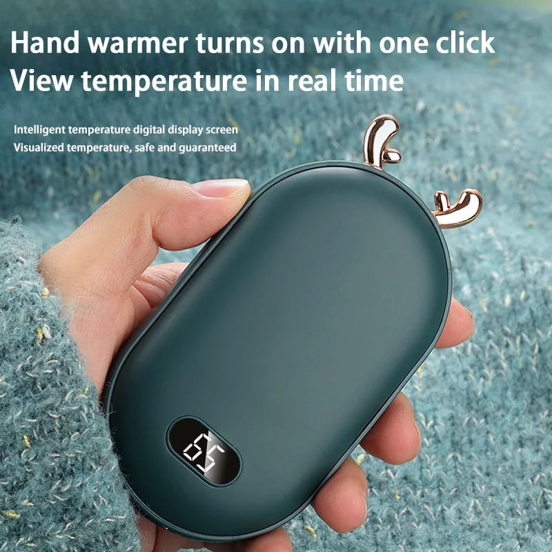 Xiaomi Hand Warmer 2IN1 Pocket Power Banks 10000mAh Battery Temperature Display & Adjustable Portable Hand Warmer Christmas Gift Xiaomi Hand Warmer 2IN1 Pocket Power Banks 10000mAh Battery Temperature Display & Adjustable Portable Hand Warmer Christmas Gift