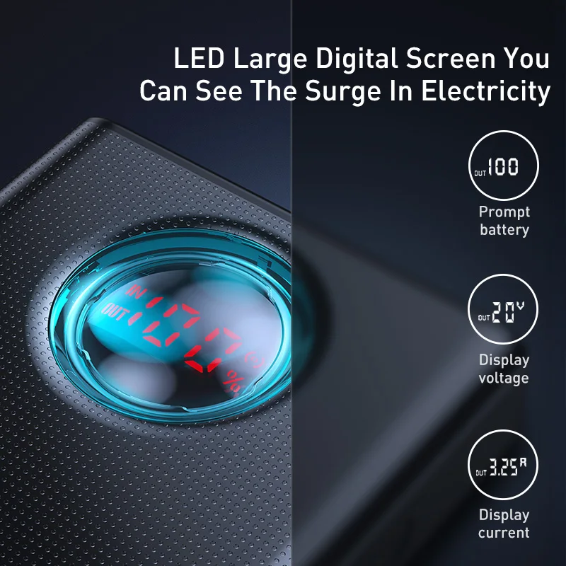 Baseus 65W Power Bank 30000mAh PD Quick Charge FCP SCP Powerbank Portable External Charger For Smartphone Laptop iPhone Tablet Baseus 65W Power Bank 30000mAh PD Quick Charge FCP SCP Powerbank Portable External Charger For Smartphone Laptop iPhone Tablet