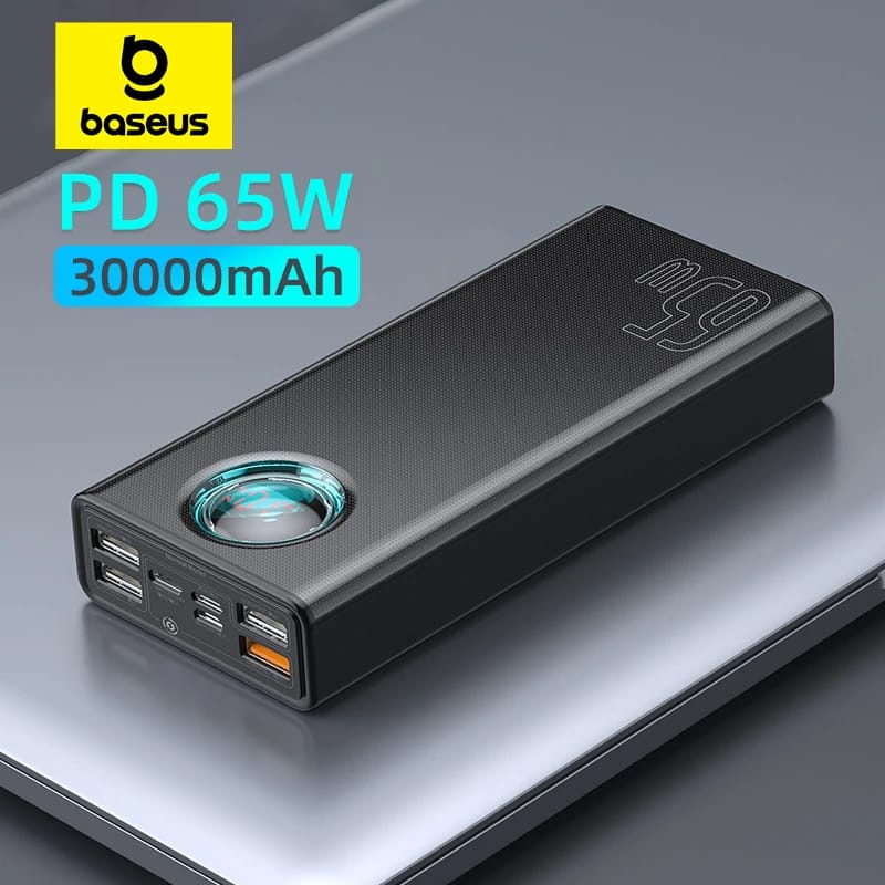 Baseus 65W Power Bank 30000mAh PD Quick Charge FCP SCP Powerbank Portable External Charger For Smartphone Laptop iPhone Tablet Baseus 65W Power Bank 30000mAh PD Quick Charge FCP SCP Powerbank Portable External Charger For Smartphone Laptop iPhone Tablet