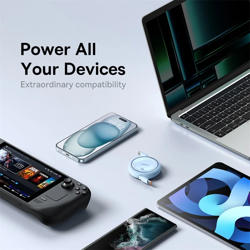 Baseus 2/5PCS Retractable USB C to USB C PD Cable for iPhone 16 15 Pro Max PD Fast Charging Data Cord Type C Charger Cable Wire Baseus 2/5PCS Retractable USB C to USB C PD Cable for iPhone 16 15 Pro Max PD Fast Charging Data Cord Type C Charger Cable Wire