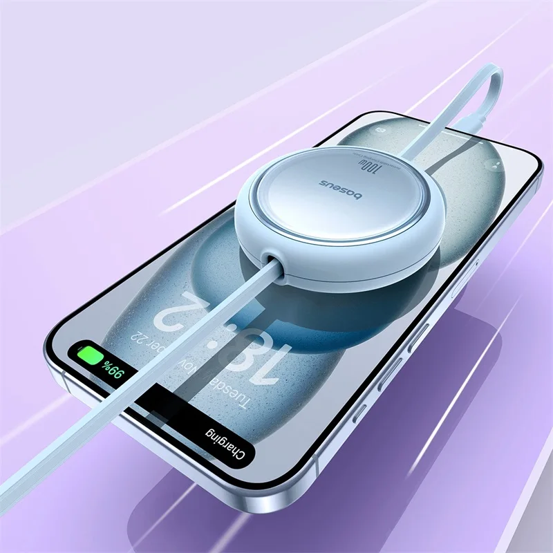 Baseus 2/5PCS Retractable USB C to USB C PD Cable for iPhone 16 15 Pro Max PD Fast Charging Data Cord Type C Charger Cable Wire Baseus 2/5PCS Retractable USB C to USB C PD Cable for iPhone 16 15 Pro Max PD Fast Charging Data Cord Type C Charger Cable Wire