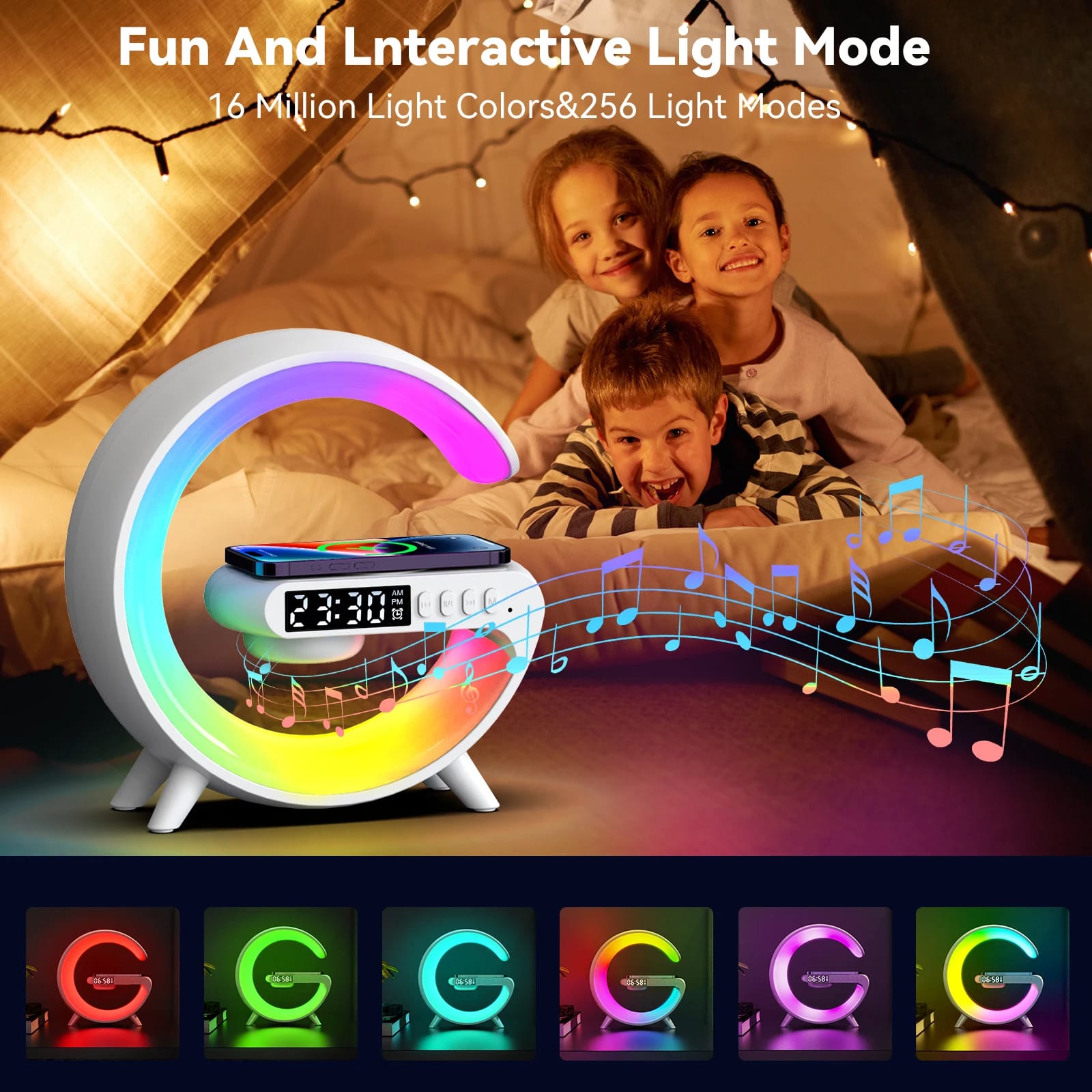 Multifunction Wireless Charger Pad Stand Speaker TF RGB Night Light 15W Fast Charging Station for iPhone Samsung Xiaomi Huawei Multifunction Wireless Charger Pad Stand Speaker TF RGB Night Light 15W Fast Charging Station for iPhone Samsung Xiaomi Huawei
