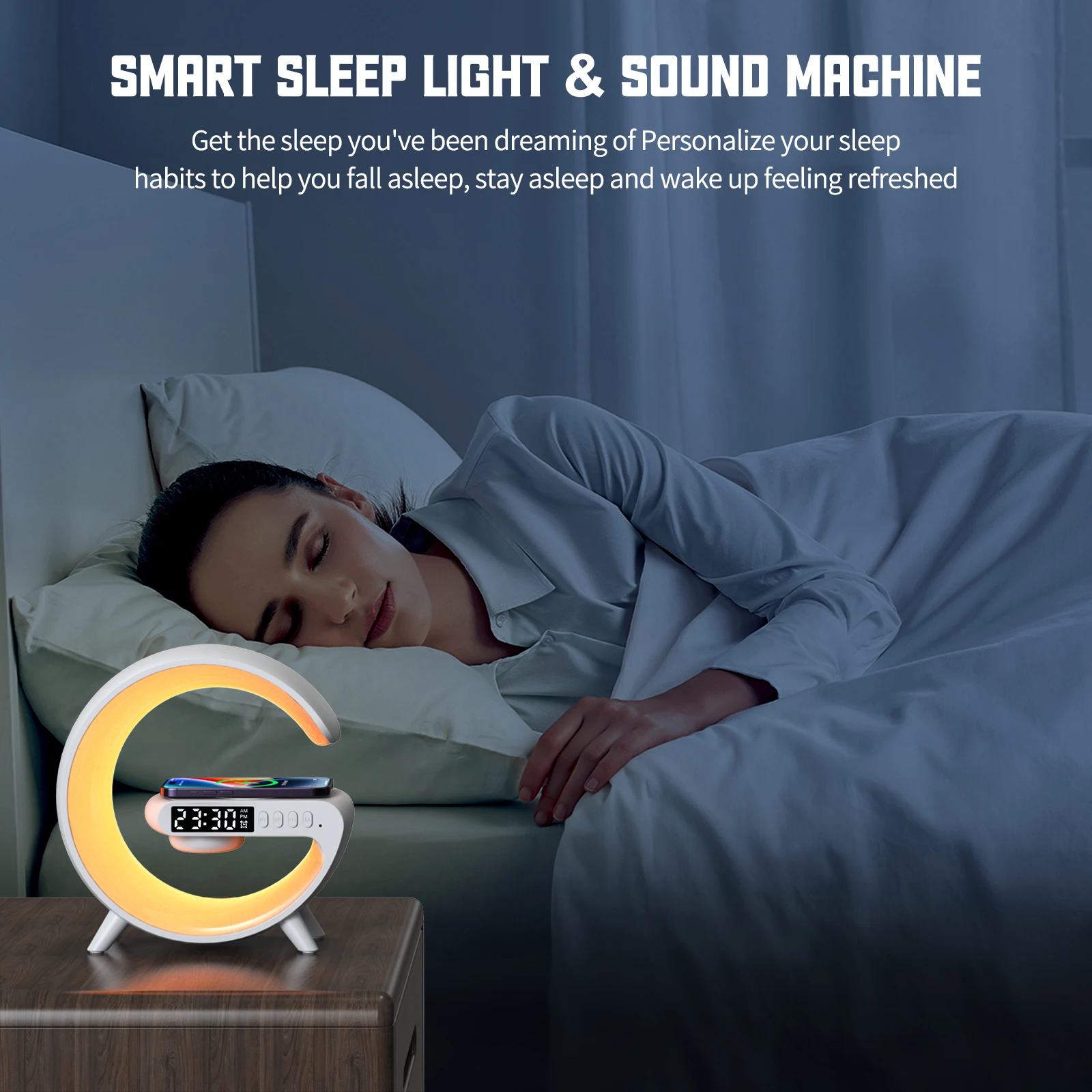 Multifunction Wireless Charger Pad Stand Speaker TF RGB Night Light 15W Fast Charging Station for iPhone Samsung Xiaomi Huawei Multifunction Wireless Charger Pad Stand Speaker TF RGB Night Light 15W Fast Charging Station for iPhone Samsung Xiaomi Huawei