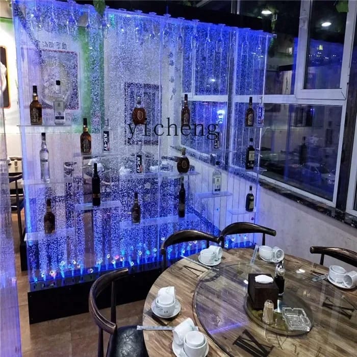 ZK Large Acrylic Screen Water Curtain Wall Water Bubble Wall Creative Hallway Partition ZK Large Acrylic Screen Water Curtain Wall Water Bubble Wall Creative Hallway Partition