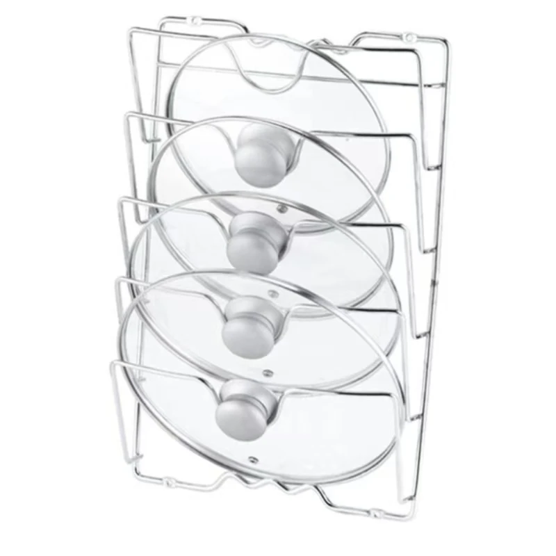 Kitchen Organizer Rack Wall Hanging Pot Cover Rack Five-Layer Pot Lid Metal Rust-Free Multifunctional Rack Pot Lid Storage Rack Kitchen Organizer Rack Wall Hanging Pot Cover Rack Five-Layer Pot Lid Metal Rust-Free Multifunctional Rack Pot Lid Storage Rack