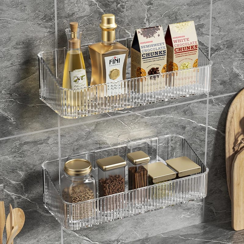 Wall Mounted Cosmetics Storage Rack No Hole Required Plastic Corner Wall Shelf Organizer Bathroom Accessories Wall Mounted Cosmetics Storage Rack No Hole Required Plastic Corner Wall Shelf Organizer Bathroom Accessories
