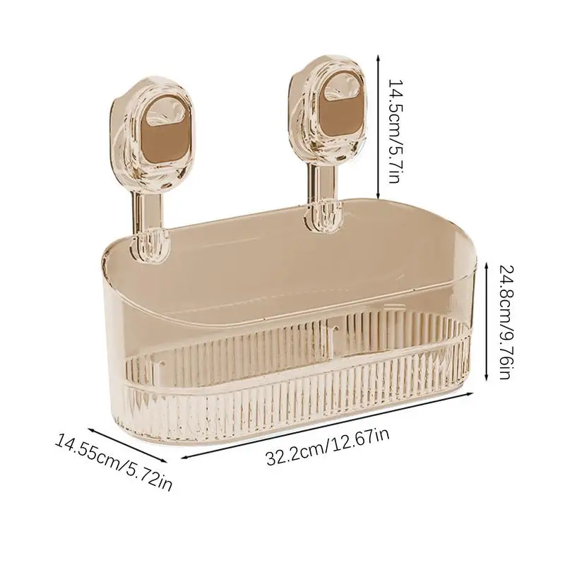 Suction Cup Shower Organizer Shower Organizer Basket Wall Mounted No Drilling Luxury Heavy Duty Waterproof Suction Cup Shower Organizer Shower Organizer Basket Wall Mounted No Drilling Luxury Heavy Duty Waterproof