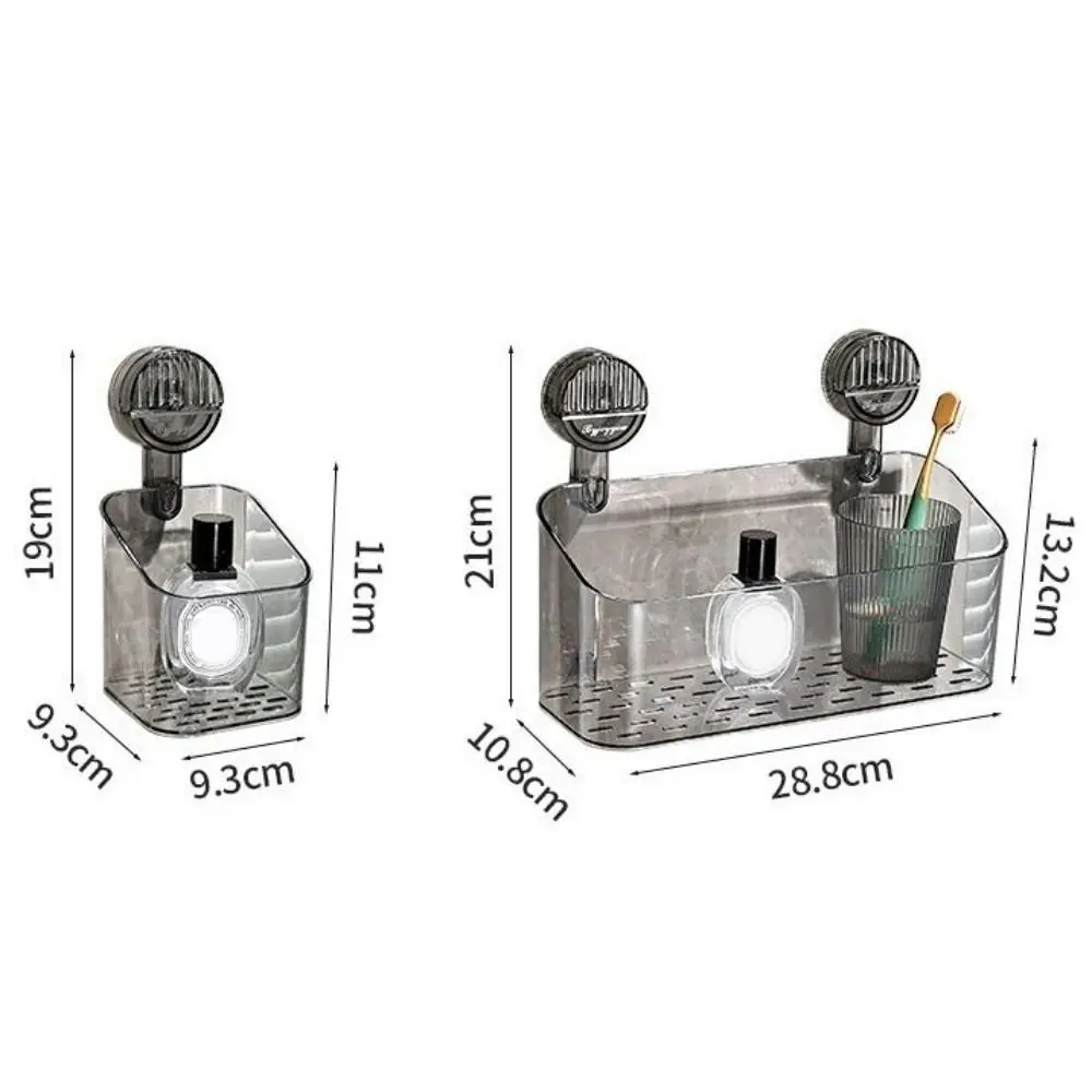 1pc Suction Cup Bathroom Storage Basket Wall Mounted Cosmetic Storage Box Free Punch Shower Shampoo Holder Rack Bath Accessories 1pc Suction Cup Bathroom Storage Basket Wall Mounted Cosmetic Storage Box Free Punch Shower Shampoo Holder Rack Bath Accessories