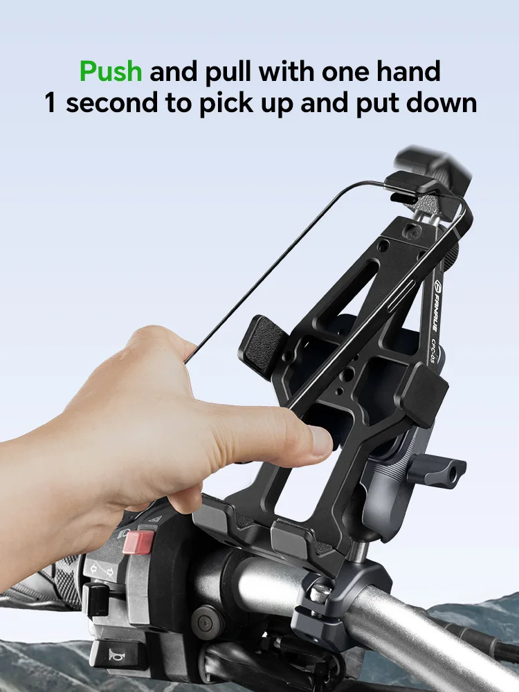 FANAUE Motorcycle Phone holder 360° Rotating Adjustable Aluminum Alloy Handlebar Cell Clip for ATV/ UTV Bike Bicycle Motorbike FANAUE Motorcycle Phone holder 360° Rotating Adjustable Aluminum Alloy Handlebar Cell Clip for ATV/ UTV Bike Bicycle Motorbike