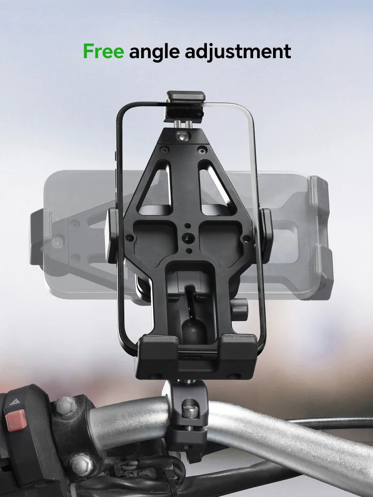 FANAUE Motorcycle Phone holder 360° Rotating Adjustable Aluminum Alloy Handlebar Cell Clip for ATV/ UTV Bike Bicycle Motorbike FANAUE Motorcycle Phone holder 360° Rotating Adjustable Aluminum Alloy Handlebar Cell Clip for ATV/ UTV Bike Bicycle Motorbike