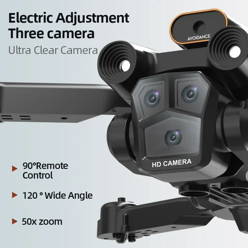 M4 Drone 8K Professional Wide Angle Triple HD Camera Foldable Helicopter Obstacle Avoidance Height Helicopters 3000M Drone Gifts M4 Drone 8K Professional Wide Angle Triple HD Camera Foldable Helicopter Obstacle Avoidance Height Helicopters 3000M Drone Gifts
