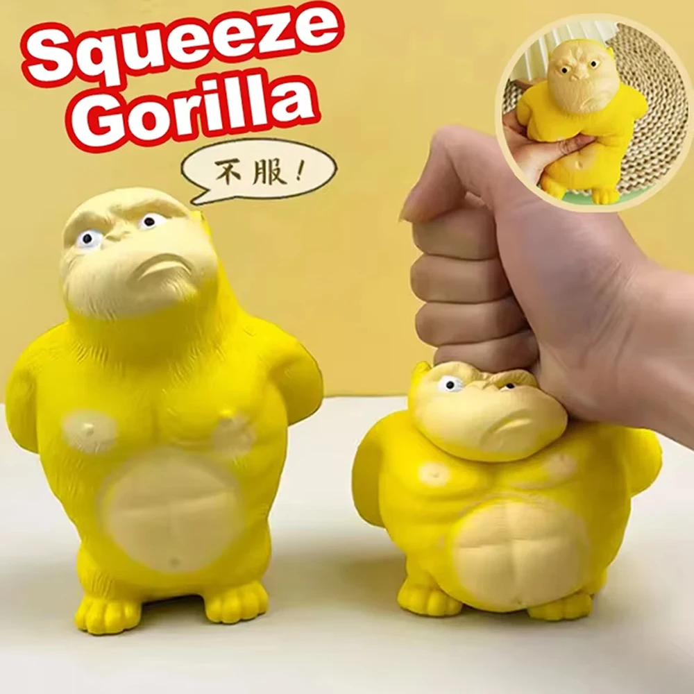 Latest stress resistant giant gorilla Fidget toy, soft toy, elastic monkey, fun gorilla stress relief game, home decoration Latest stress resistant giant gorilla Fidget toy, soft toy, elastic monkey, fun gorilla stress relief game, home decoration
