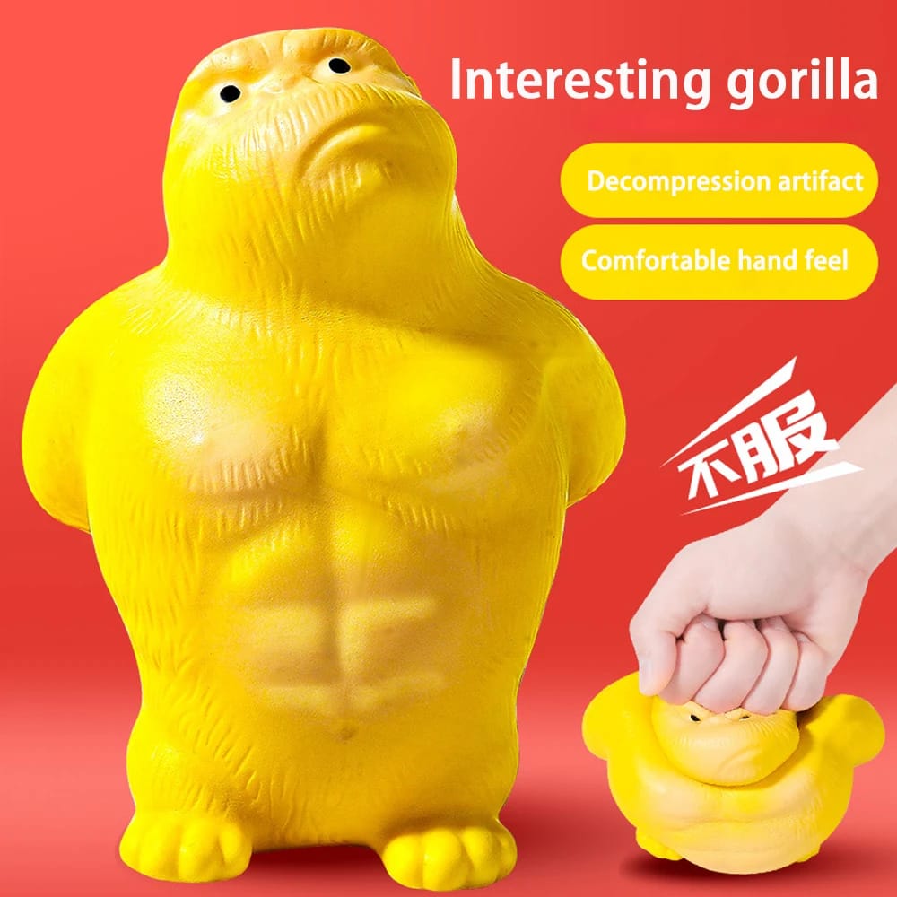 Latest stress resistant giant gorilla Fidget toy, soft toy, elastic monkey, fun gorilla stress relief game, home decoration Latest stress resistant giant gorilla Fidget toy, soft toy, elastic monkey, fun gorilla stress relief game, home decoration