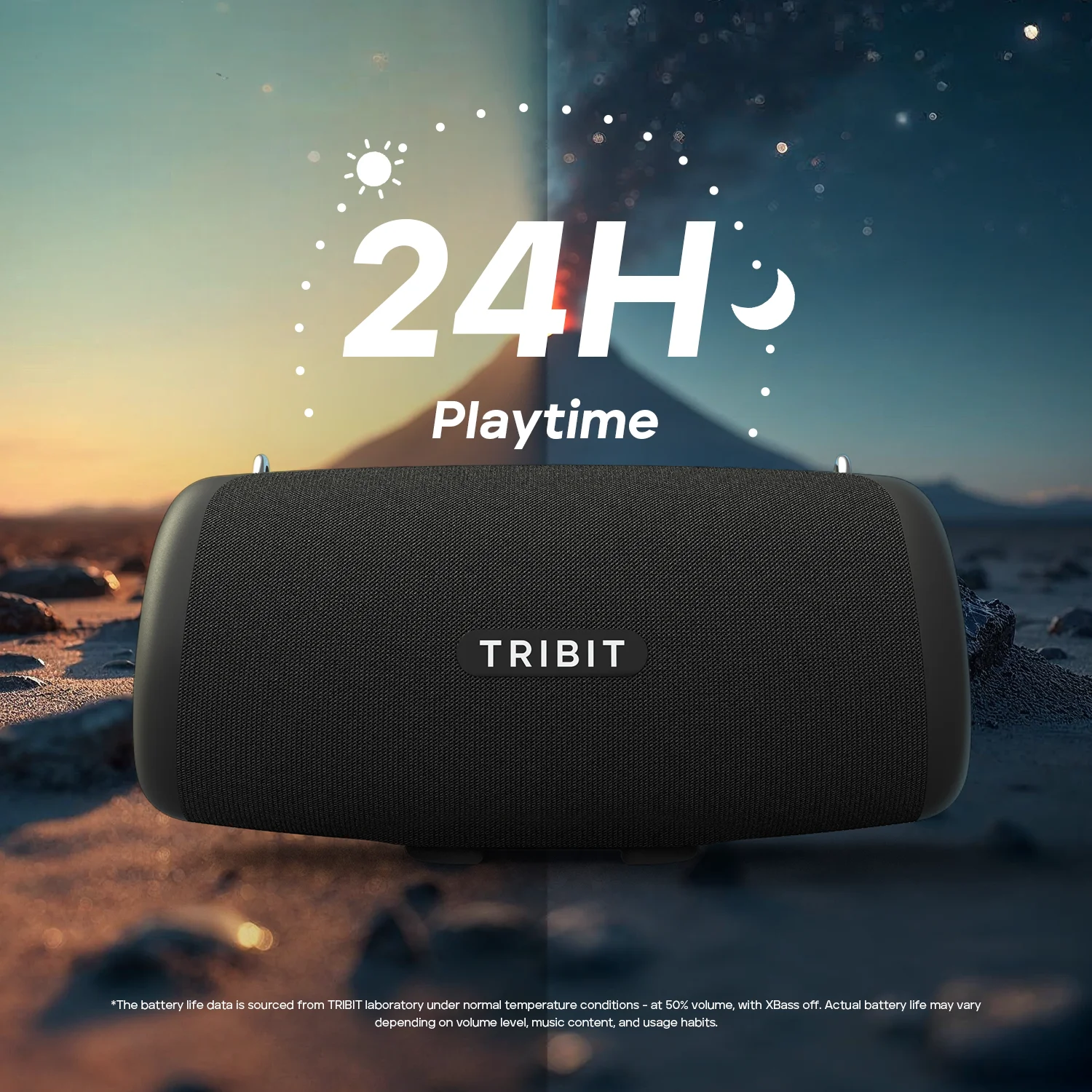 TRIBIT StormBox Lava 80W Portable Bluetooth Speaker Built-in Powerbank, APP Control, IP67 Waterproof for Outdoor, Camping, Party TRIBIT StormBox Lava 80W Portable Bluetooth Speaker Built-in Powerbank, APP Control, IP67 Waterproof for Outdoor, Camping, Party
