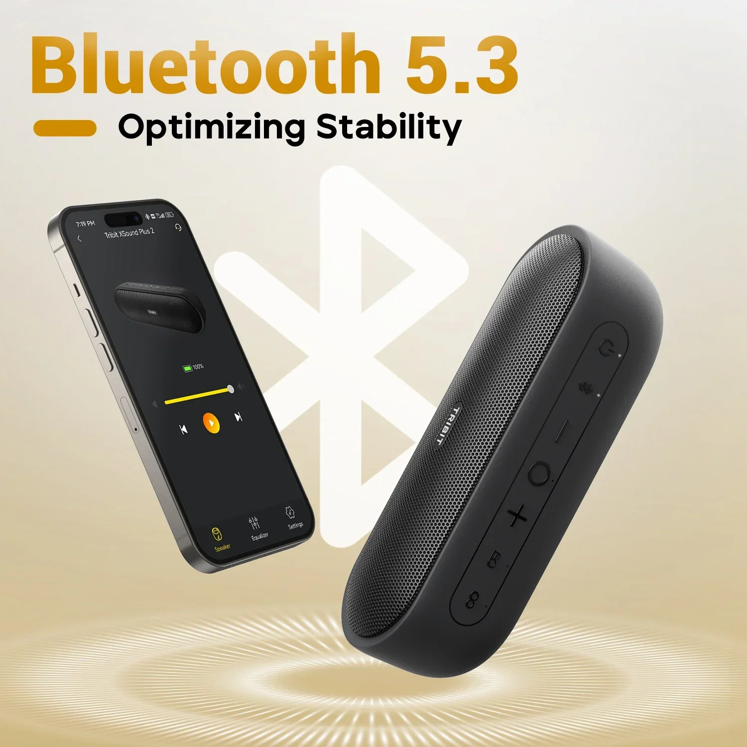 TRIBIT XSound Plus 2 Portable Bluetooth Speaker, 30W Power, IPX7 Waterproof Wireless Speaker 24-hrs Playtime For Camping, Hiking TRIBIT XSound Plus 2 Portable Bluetooth Speaker, 30W Power, IPX7 Waterproof Wireless Speaker 24-hrs Playtime For Camping, Hiking
