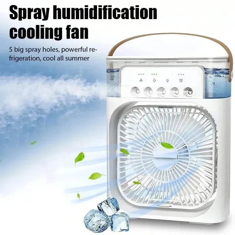 2025 Portable 3 in 1 Fan AIr Conditioner Household Small Air Cooler LED Night Lights Humidifier Air Adjustment Home Fans 2025 Portable 3 in 1 Fan AIr Conditioner Household Small Air Cooler LED Night Lights Humidifier Air Adjustment Home Fans