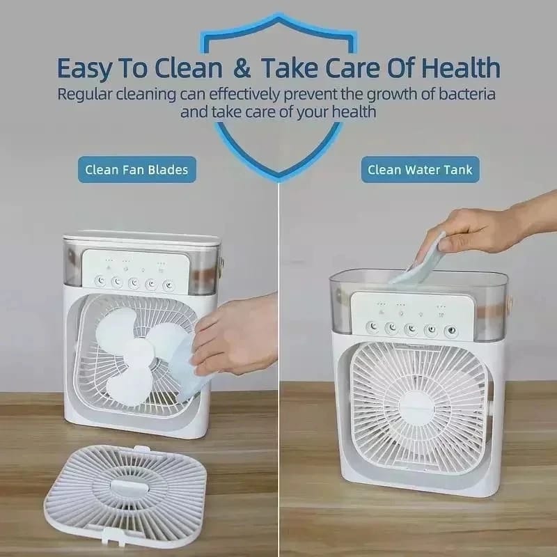 2025 Portable 3 in 1 Fan AIr Conditioner Household Small Air Cooler LED Night Lights Humidifier Air Adjustment Home Fans 2025 Portable 3 in 1 Fan AIr Conditioner Household Small Air Cooler LED Night Lights Humidifier Air Adjustment Home Fans