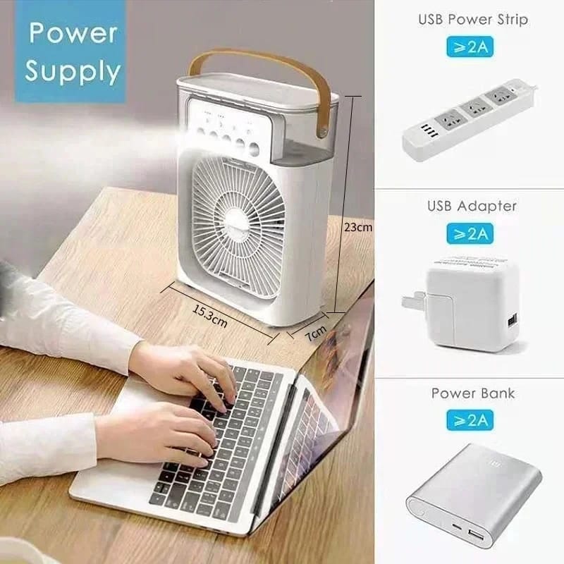 2025 Portable 3 in 1 Fan AIr Conditioner Household Small Air Cooler LED Night Lights Humidifier Air Adjustment Home Fans 2025 Portable 3 in 1 Fan AIr Conditioner Household Small Air Cooler LED Night Lights Humidifier Air Adjustment Home Fans